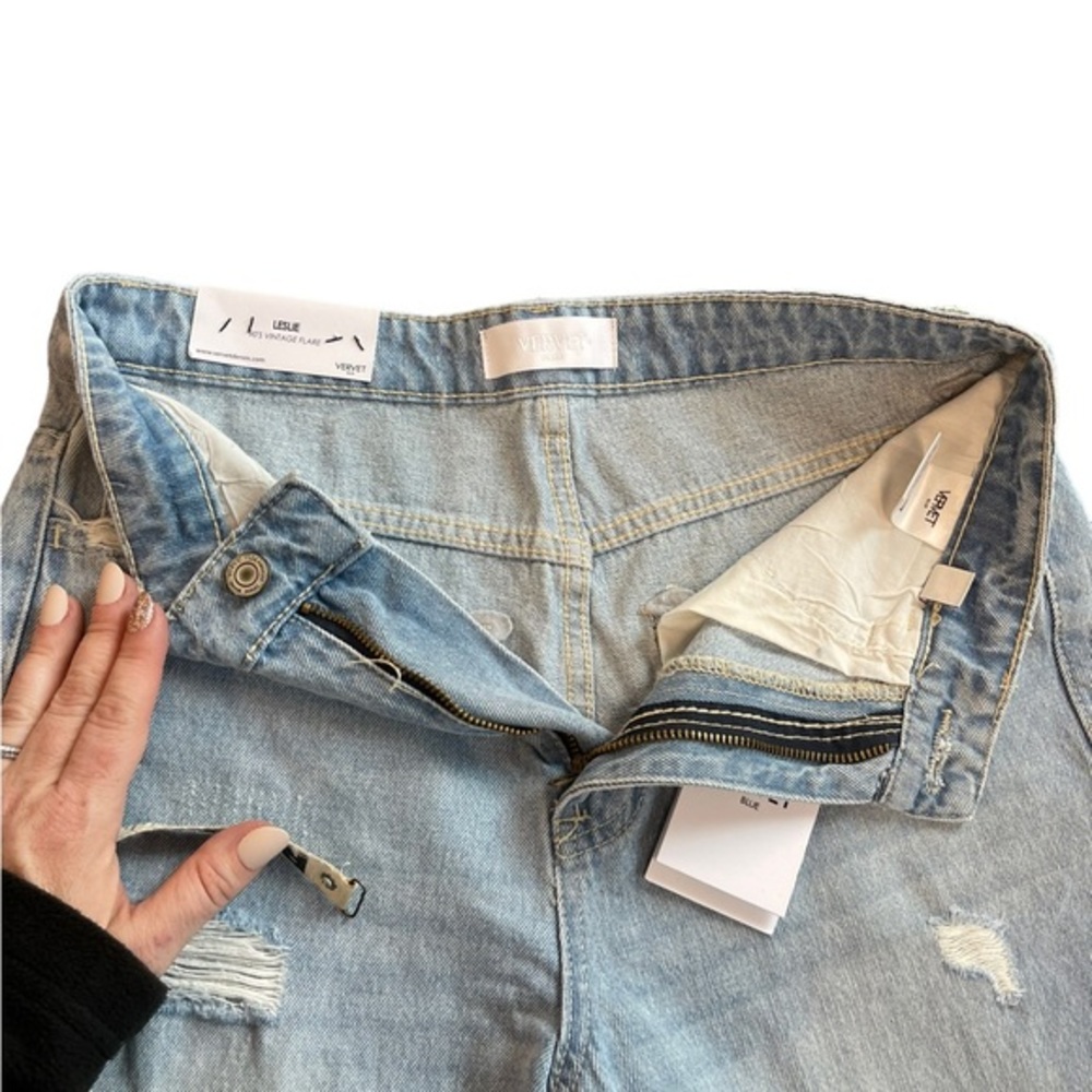 Vervet Jeans 90s Vintage flare distressed - Picture 5 of 11